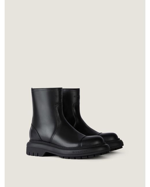 Givenchy Black Cargo Biker Boots for men