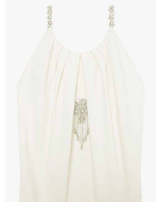 Givenchy White Evening Draped Dress