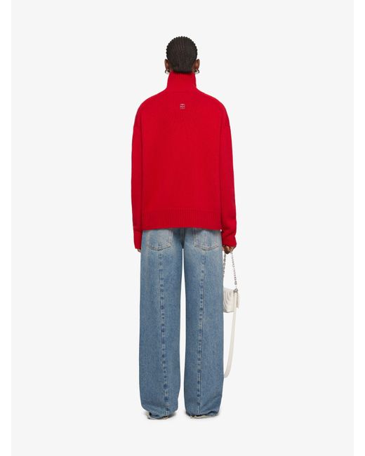 Givenchy Red Turtleneck Sweater