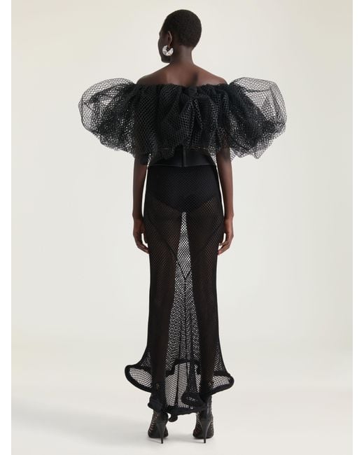 Givenchy Black Ruffled Dress