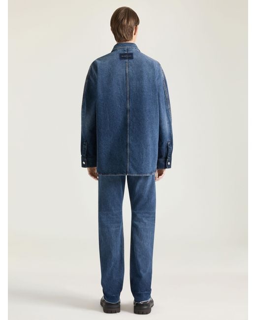 Givenchy Blue Couture Seam Shirt for men
