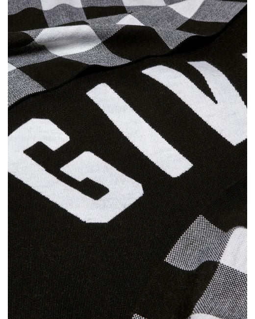 Givenchy Black Paris Double Sided Blanket for men