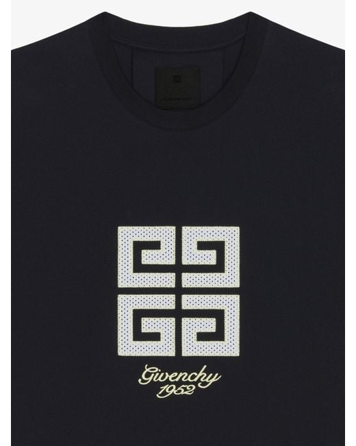 T-shirt 4G in cotone di Givenchy in Black da Uomo
