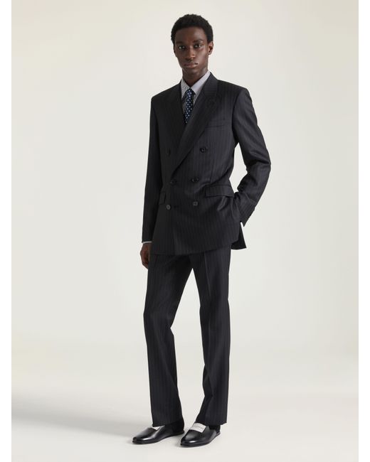 Givenchy Black Double Breasted Fitted Jacket for men