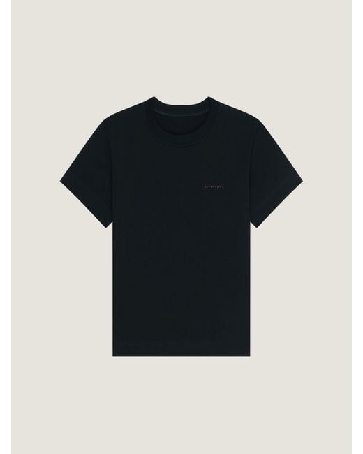 T-shirt in cotone con applicazione di Givenchy in Black