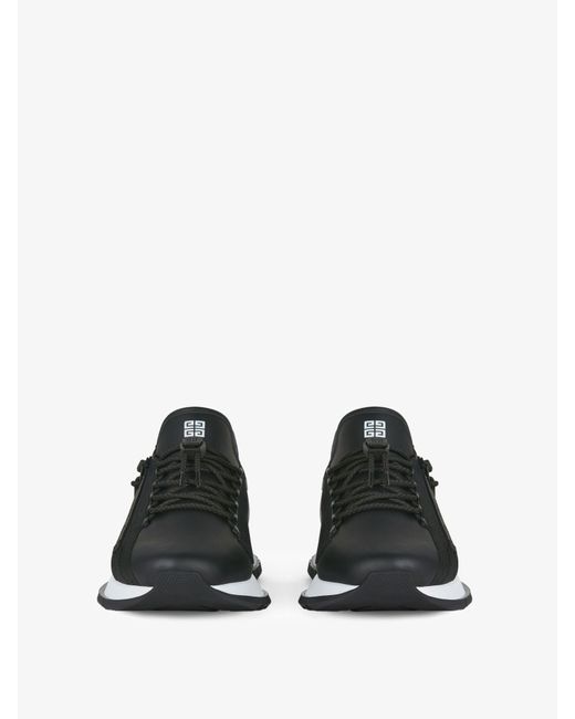 Sneaker da running Spectre in pelle con zip di Givenchy in Black da Uomo