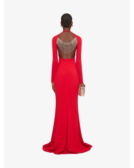 Givenchy Red Evening Dress