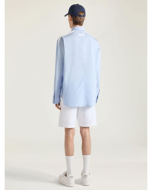 Givenchy Blue Couture Seam Overshirt for men