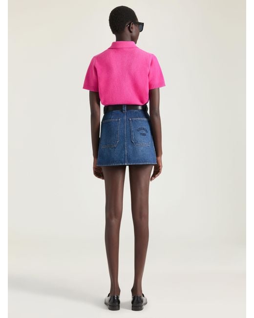 Givenchy Blue Mini Cargo Skirt