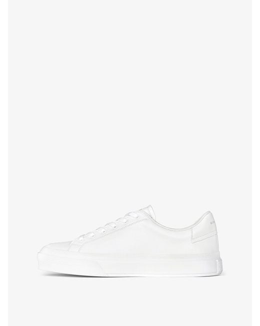 Sneakers City Sport en cuir Givenchy pour homme en coloris White