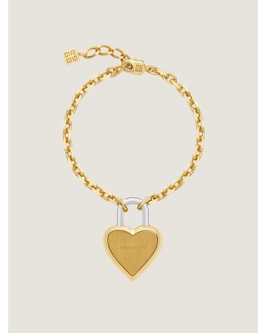 Bracciale Heart Lock mini in metallo di Givenchy in Metallic