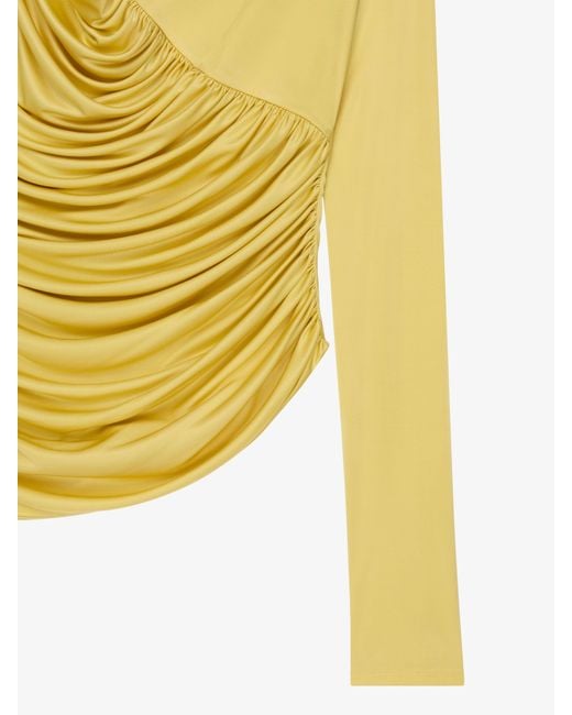Givenchy Yellow Draped Top