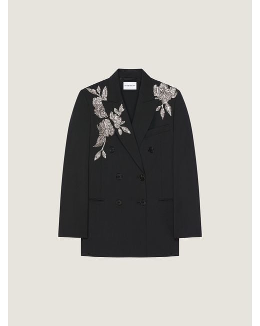 Givenchy Black Double-Breasted Slashed Jacket