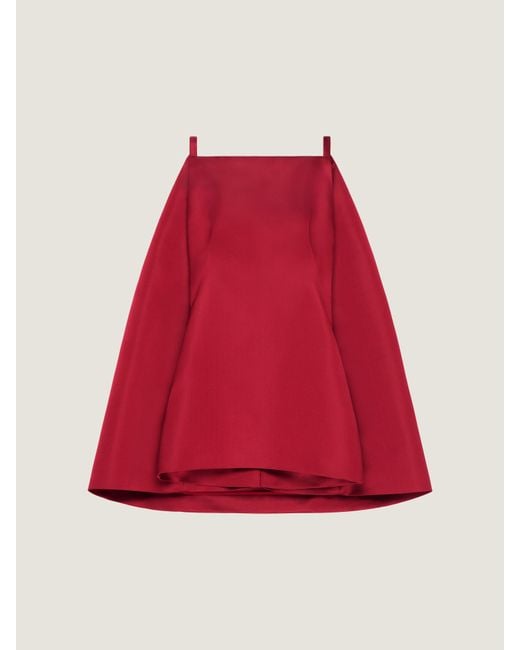 Givenchy Red Sliced Mini Dress