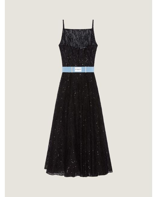 Givenchy Black Sliced Evening Dress