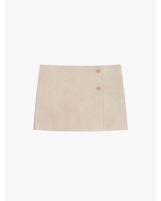 Givenchy Natural Wrap Mini Skirt