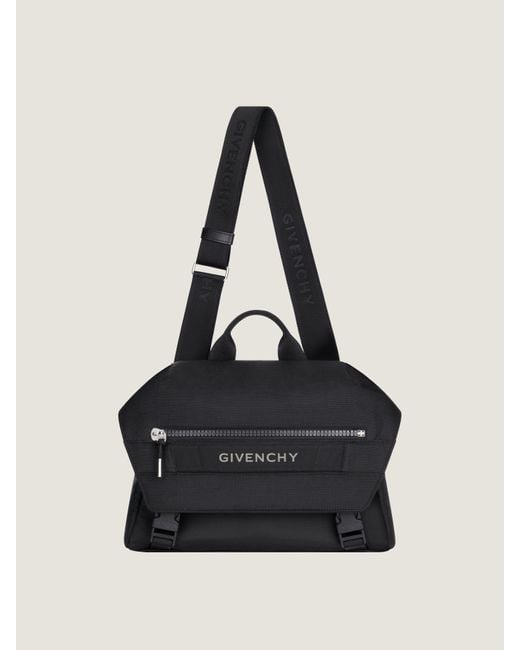 Givenchy Black G-Trek Messenger Bag for men