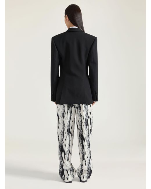 Givenchy Black Boxy Single Beasted Jacket