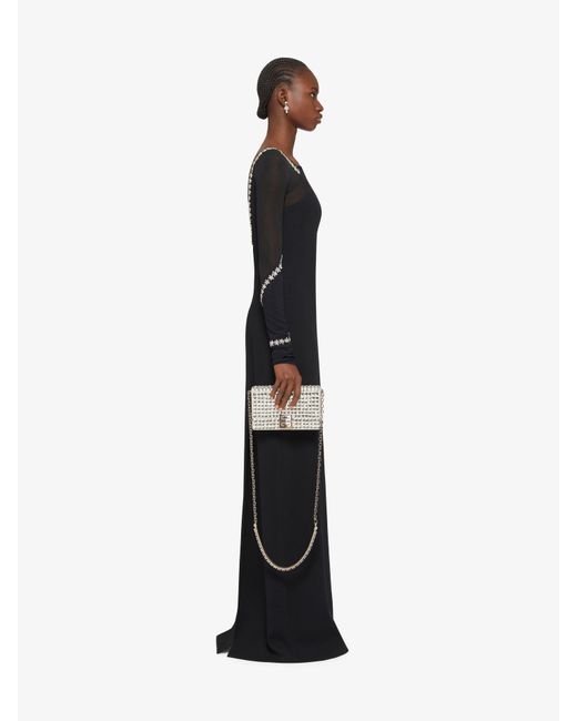 Givenchy Black Evening Dress With Crystal Details