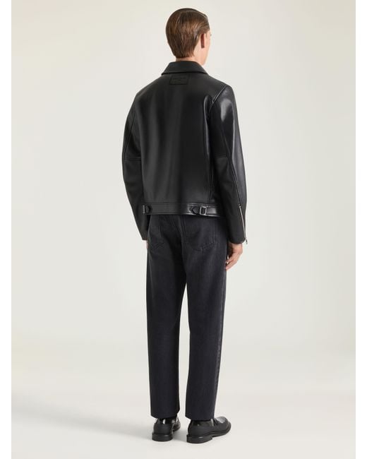 Givenchy Black Biker Zipped Blouson for men
