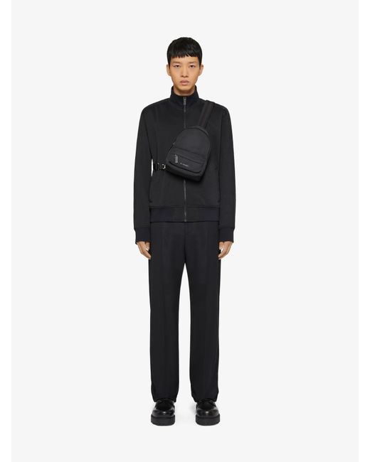 Givenchy Black Tracksuit Jacket With Rhinestones for men
