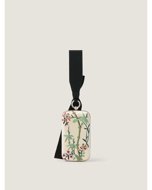 Givenchy Natural Evening Clutch With Floral Embroideries And Bow