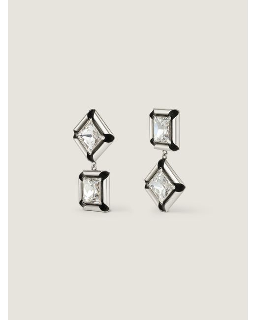 Givenchy Natural Deconstructed Crystals Earrings