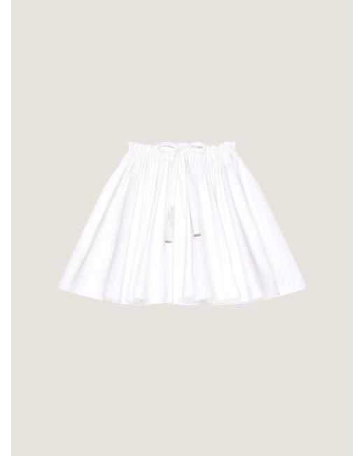 Givenchy White Mini Pleated Skirt