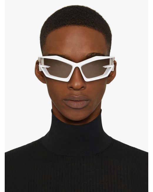 Givenchy White Giv Cut Injected Sunglasses