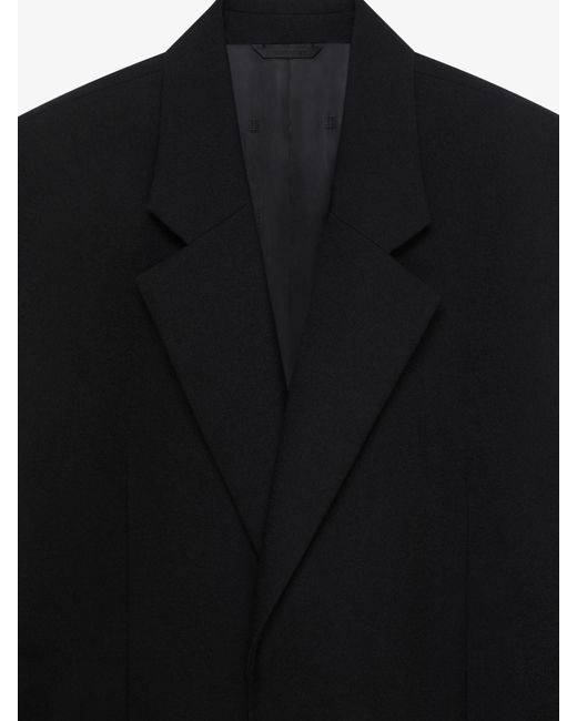 Givenchy Black Single Breasted Coat for men