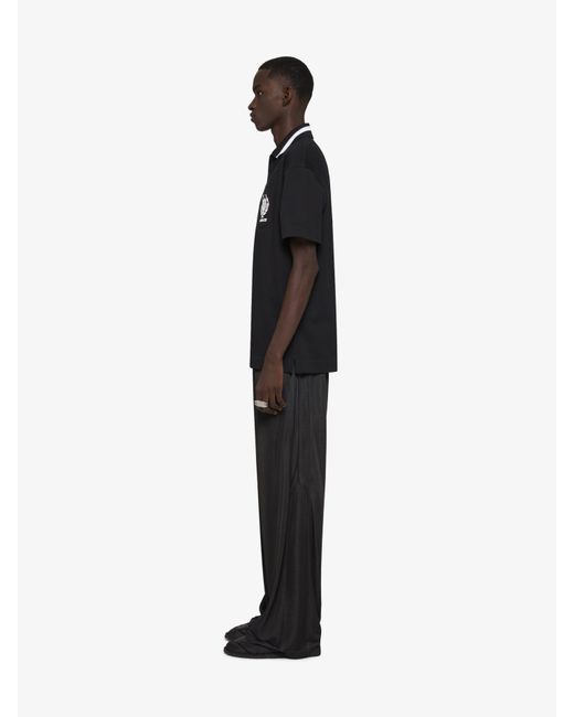 Polo Crest en coton Givenchy pour homme en coloris Black