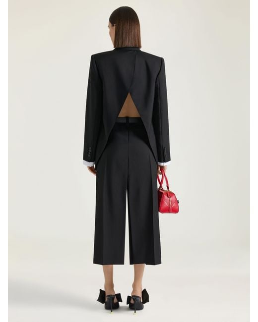 Givenchy Black Double-Breasted Slashed Jacket