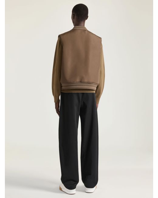 Givenchy Natural Sleeveless Blouson With Paris Embroidery for men