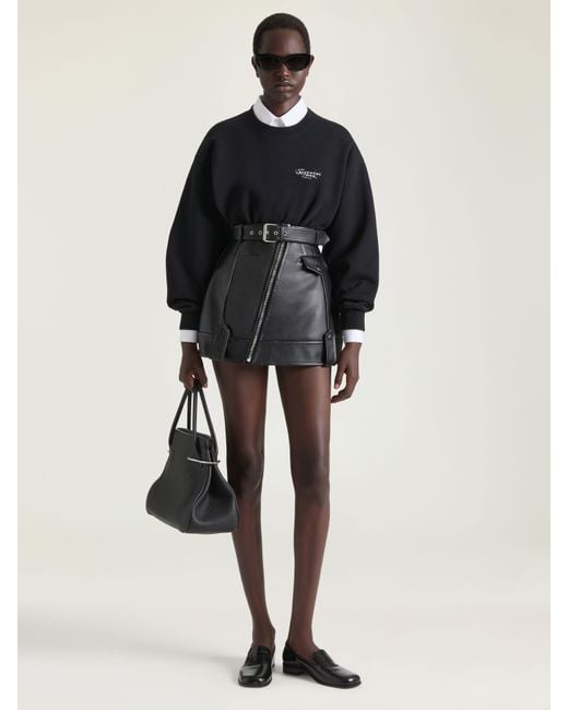 Givenchy Black Mini Biker Skirt