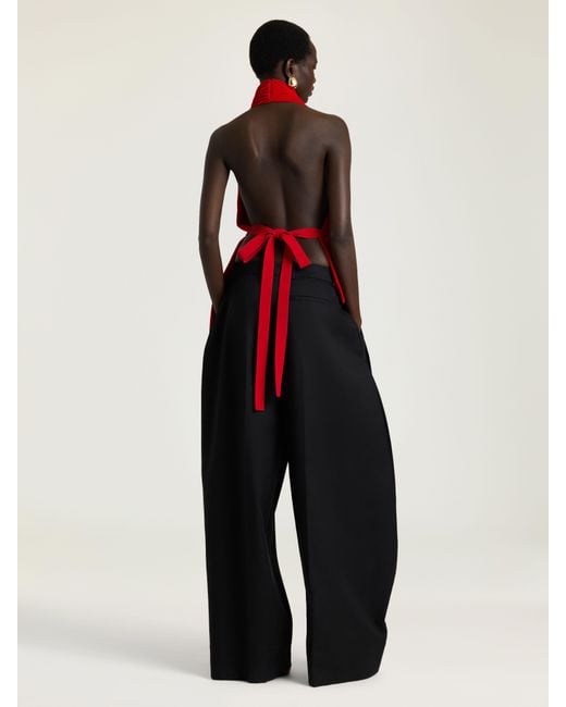Givenchy Red Draped Top