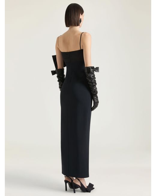Givenchy Black Sliced Long Dress