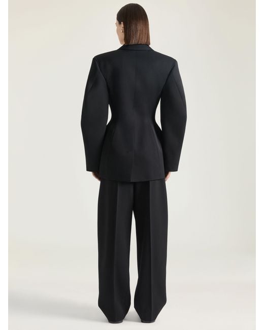 Givenchy Black Single-Breasted Cocoon Jacket