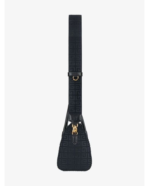 Sac Antigona mini en toile brodée 4G Givenchy en coloris Black