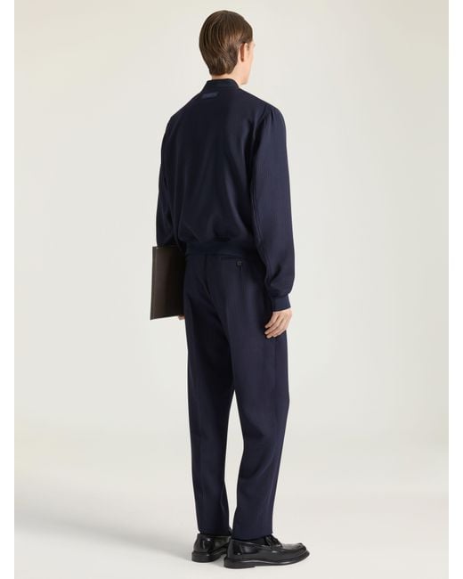 Givenchy Blue Striped Blouson for men