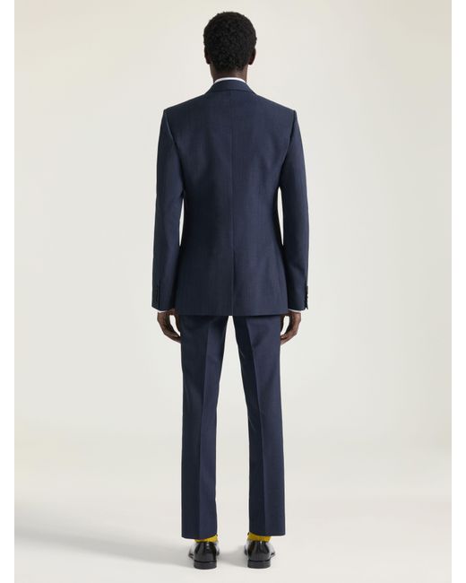 Givenchy Blue Straight Leg Tailored Trousers for men