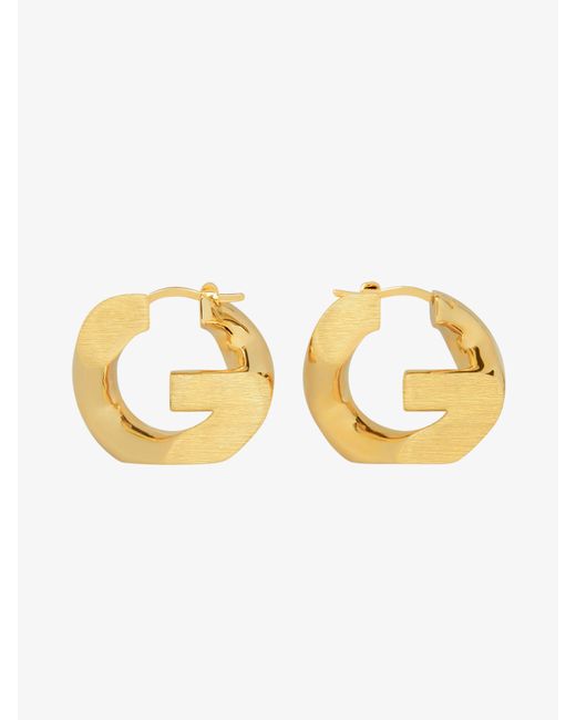 Boucles d'oreilles G Chain en métal Givenchy en coloris Metallic