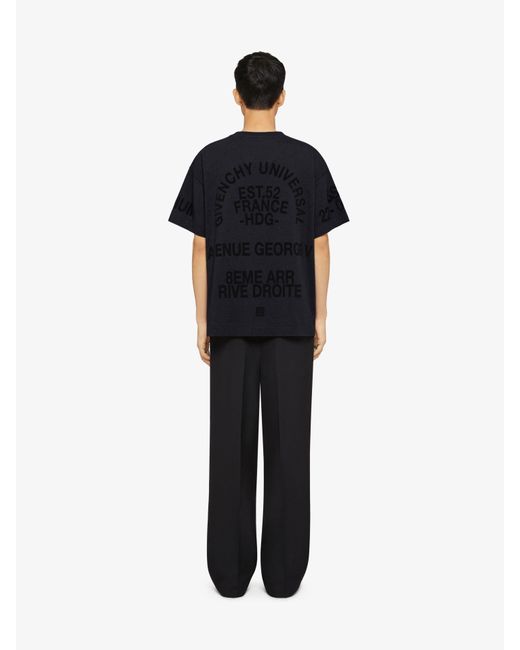 T-shirt ample en coton Givenchy pour homme en coloris Black