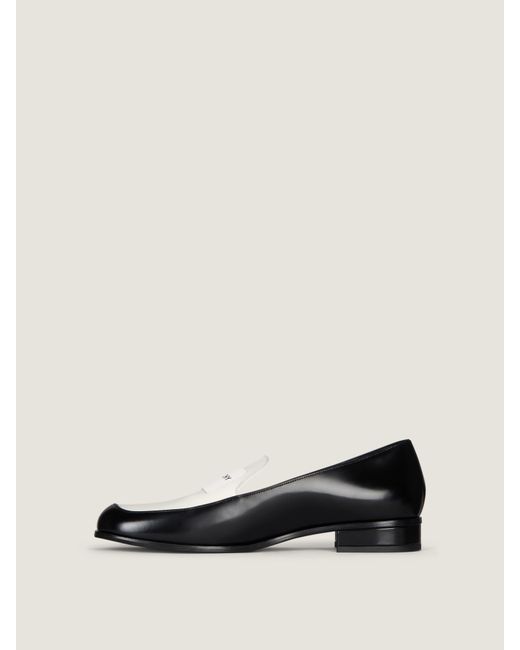 Givenchy White Tux Bicolor Loafers In Leather