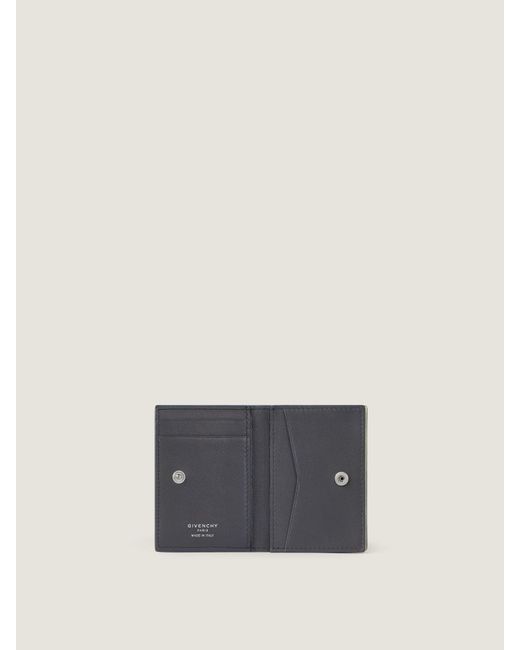 Givenchy Natural Antigona Stamped Bicolor Flap Card Holder for men