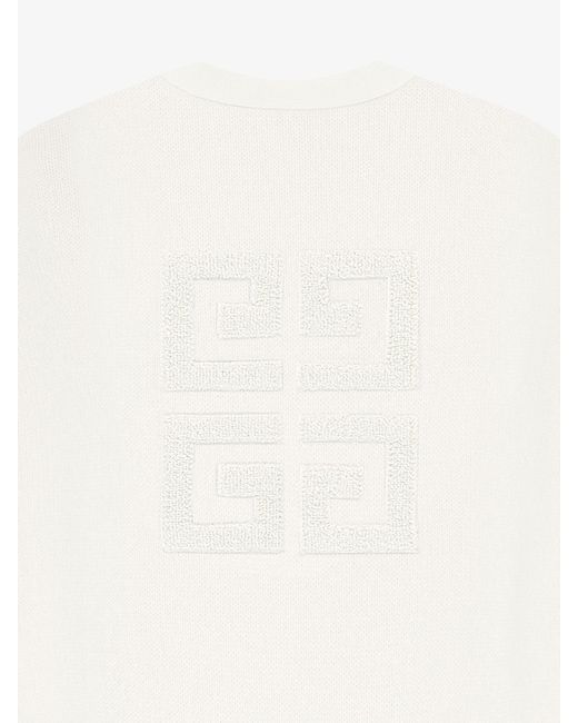Givenchy White 4G Cardigan