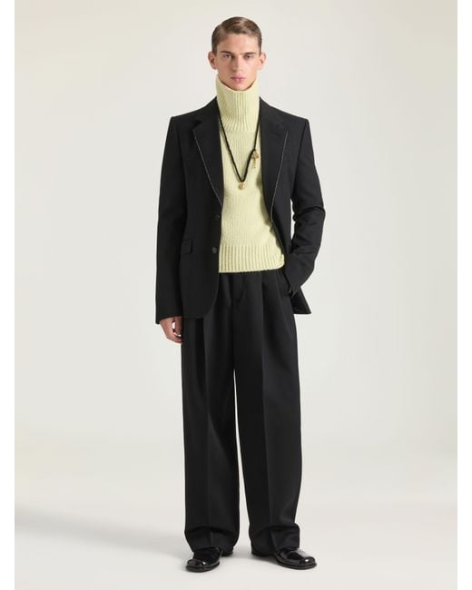 Givenchy Black Single-Breasted Fitted Jacket for men