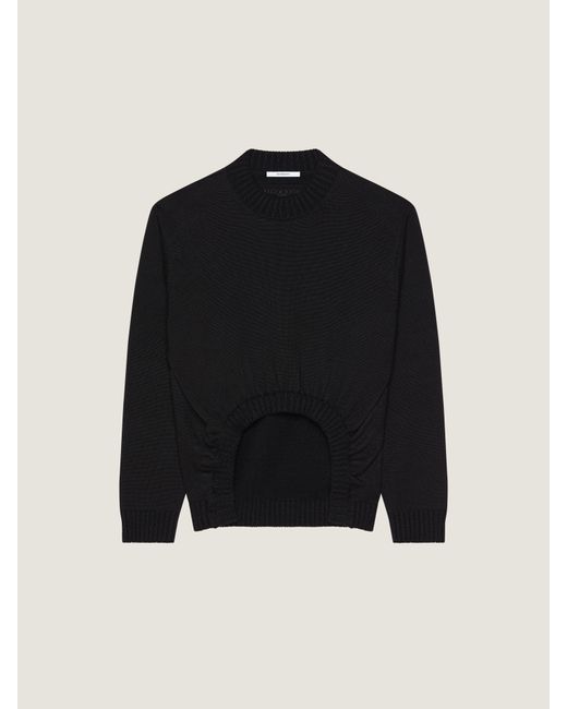 Givenchy Black Ruched Sweater