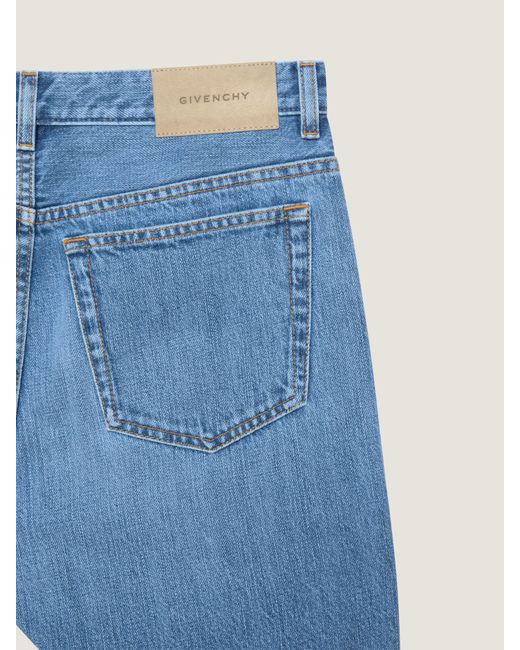 Givenchy Blue Straight Washed Jeans