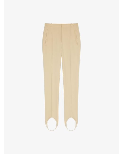 Pantaloni fuseaux in serge di Givenchy in White