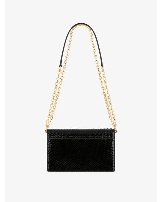 Givenchy White Small 4g Bag In Python With Chain